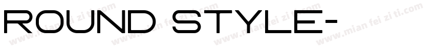 round style字体转换